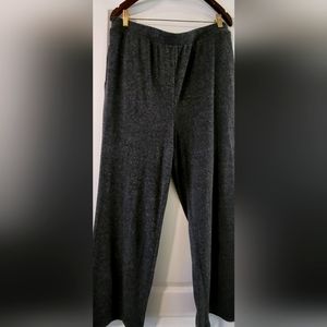 Gray wide leg active pants from Lane Bryant.